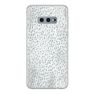 Produktbild von MuchoWow® Handyhülle Schutzhülle Hülle für Samsung Galaxy S10e Polka dots - Marmor - Weiß Silikon Softcase Handy Hülle - Handy