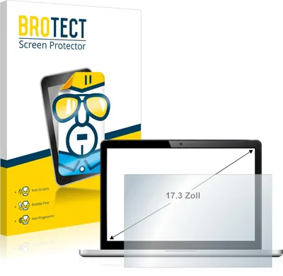 Produktbild von Schutzfolie für Notebooks mit 43.9 cm (17.3 Zoll) Displays 383 x 215 mm BROTECT Displayschutz Display Schutz Folie Klar Transparent