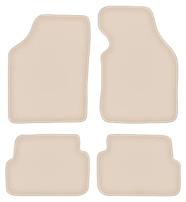 Produktbild von DURBAN Beige Velours-Fußmatten-Set für Mazda Demio Schrägheck (1996-2003)