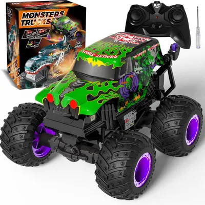 Produktbild von RC-Auto Monstertruck Ferngesteuert, 20KM/H Tomb Digger Monster Truck mit Licht