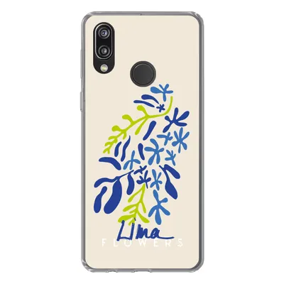 Produktbild von MuchoWow® Handyhülle Schutzhülle Hülle für Huawei P20 Lite (2020) Blume - Blätter - Lima Silikon Softcase Handy Hülle - Kartenhalter