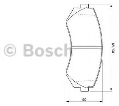 Produktbild von Bosch Bremsbelagsatz, Scheibenbremse  0 986 424 489