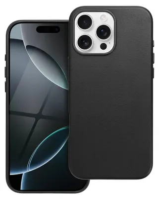 Produktbild von LEATHER MAG COVER kompatibel mit MagSafe für IPHONE 16 Pro Max schwarz