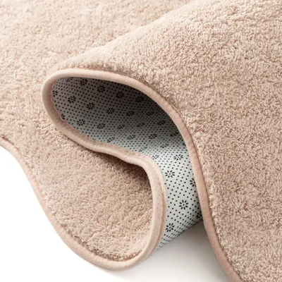 Imagen del producto de Alfombra redonda, color rosa, de 120 cm de diámetro, de pelo corto y antideslizante, ideal para habitaciones infantiles