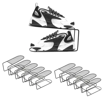 Produktbild von Schuhstapler Platzsparend Schuhorganizer 10 Stück Schwarz