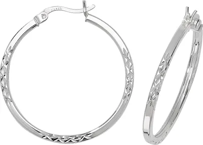 Produktbild von 925 Sterling Silber Damen - Paar Creolen - 25mm; TRS17710MM25