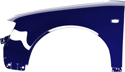 Productafbeelding van BLU Spatbord geschikt voor Audi A4 B6 LY5K Links Blauw BrilliantBlau | 2000-2004 | Voorzijde | Gelakt | Montageklaar
