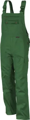 Produktbild von Qualitex Arbeitshose - comfortable Latzhose - faserverstätkte Arbeitshose aus MG 300 g - in Farbe: grün - Herren: 48 - Damen: 42