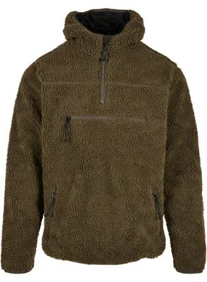 Produktbild von Brandit Teddyfleece Worker Pullover, Farbe: Olive, Größe: S