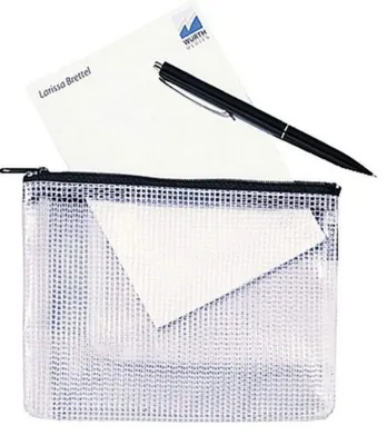 Obrázok produktu pre Rexel Reiáverschlusstasche Mesh Bags, DIN A6, schwarz