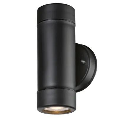 Produktbild von Außenleuchte Cotopa 2-flg. leuchtet auf- und abwärts nur LED verwenden Schwarz, Klar