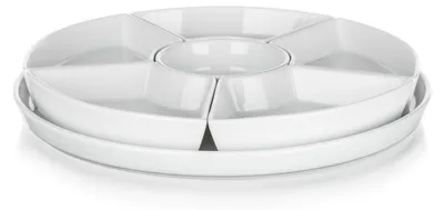 Zdjęcie produktu dla Zestaw Porcelanowy Bianca 7 szt. Biały, Ø28 cm