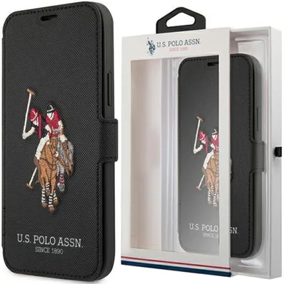 Produktbild von Us Polo Usflbkp12Mpugflbk Iphone 12/12 Pro 6,1"" Czarny/Schwarz Buch Polo Stickerei Kollektion