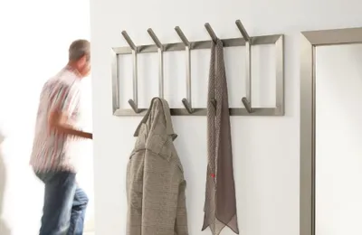 Garderobe Wandgarderobe IMMO 5 Edelstahl