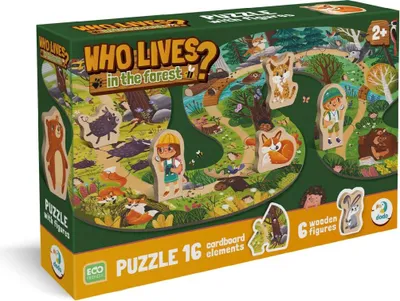 Immagine prodotto di Puzzle 16 Chi vive nella foresta