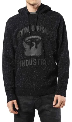 Produktbild von Diesel S-Joe-Hood-LR Felpa Herren Sweatshirt Hoodie Schwarz