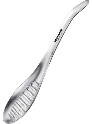 Gemberrasp mit Handgriff, Edelstahl, 18,3 x 4,2 cm, silber