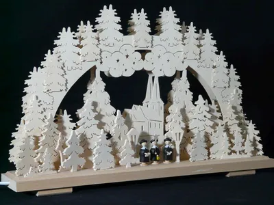 Obrázok produktu pre Sviečkový oblúk so svietnikom a osvetlením ŠxVxH 50x31x7cm NOVINKA