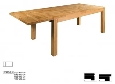 Produktbild von Esstisch Holz Tische Wohn Ess Zimmer Tisch 180x90cm Esstische Massiv Massivholz