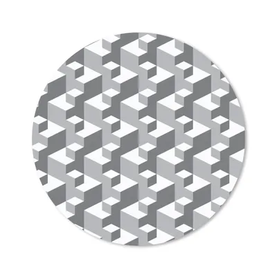 Produktbild von MuchoWow® Mauspad Mousepad Muster - Blöcke - 3D 30x30 cm - Mousepads - Maus Mat - Pad - Mausunterlage - Tischunterlage - Schreibtischmatten