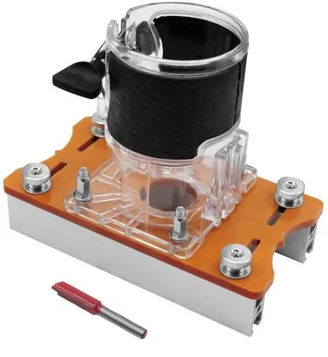 Produktbild von Holzfrees-Sleuflokator 2-in-1 mit 65 mm Basis und Fixierhalter für Trimmern für Holzbearbeitungsaufgaben mit hoher Effizienz, einfach zu installieren