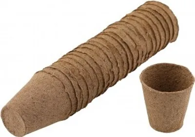Produktbild von Anzuchttöpfe, Holzfaser Ø 6 cm, 24 Stück