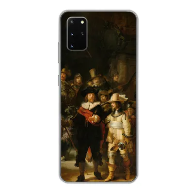 Produktbild von MuchoWow® Handyhülle Schutzhülle Hülle für Samsung Galaxy S20 Plus Die Nachtwache - Gemälde von Rembrandt van Rijn Silikon Softcase Handy Hülle - Hartschale
