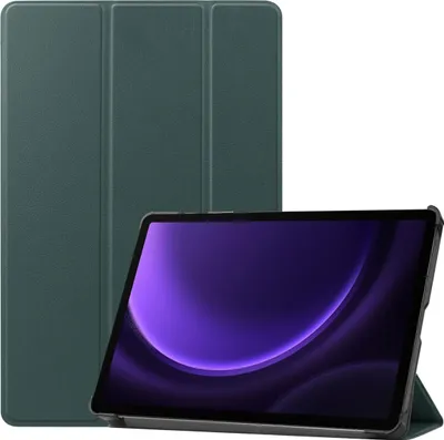 Image de Étui à trois volets imoshion pour Samsung Galaxy Tab S9 11,0 pouces / S10 Lite / S10 FE / S9 FE 10,9 pouces - Vert foncé