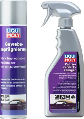 Produktbild von LIQUI MOLY Cabrio Set | Gewebeimprägnierung 400ml | Cabrio-Verdeckreiniger 300ml