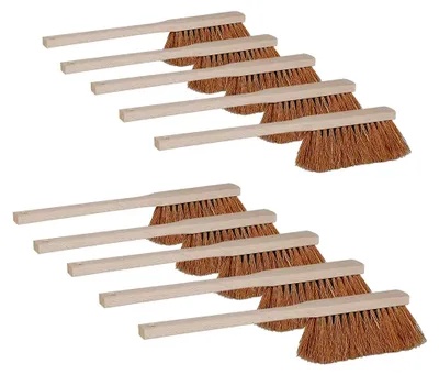 Produktbild von 10x Handfeger mit Langem Holzstiel, Kokos, Länge 430 mm