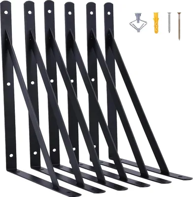Produktbild von Regalhalter - Wandhalter - 6 Stück - 300 x 190 mm