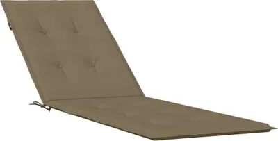 Obrázok produktu pre vidaXL Vankúš na ležadlo Melange Taupe (75+105) x 50 x 4 cm látka