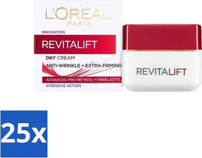 Immagine prodotto di L'Oréal Revitalift 40+ - Crema giorno - Idratante antirughe - 50 ml - Confezione risparmio - 25 pezzi