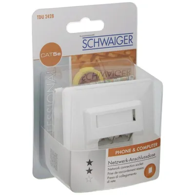 Produktbild von Schwaiger TDU2428 531, RJ-45, Weiß