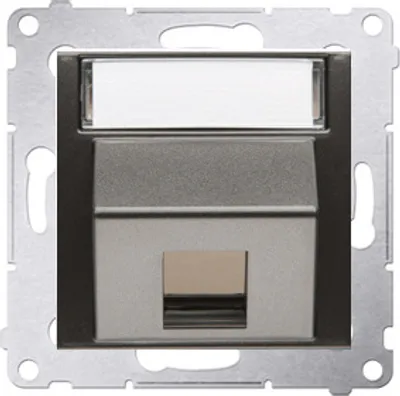 Obrázek produktu pro Kontakt-Simon DKP1S.01/48, Antracit, Plast, IP20, 75 mm, 47 mm, 75 mm