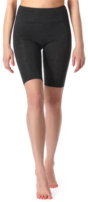 Produktbild von Merry Style Damen Kurze Sportleggings aus Viskose Radlerhose Leggings MS10-219 (Dunkelmelange,M)