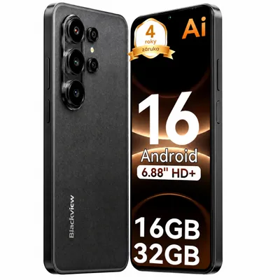 Obrázek produktu pro Smartphone Blackview Wave 10C bez smlouvy, Android 16, 6,88", 120 Hz, 1080p, Dual SIM, Face ID, 5000 mAh, Gemini AI, DokeOS 5.0, 1080p, 4G