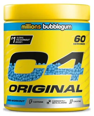 Zdjęcie produktu dla Cellucor C4 Original 390-414 g millions bubblegum / Stymulanty przedtreningowe / Doskonała przedtreningówka o ulepszonym składzie
