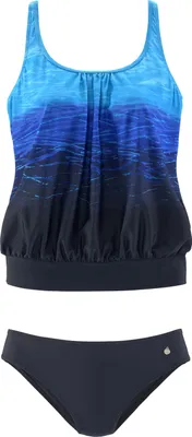 Produktbild von LASCANA Tankini blau-bedruckt Größe 40