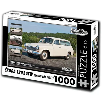Obrázok produktu pre Puzzle č. 80 - ŠKODA 1202 STW Ambulancia (1961) 1000 dielikov
