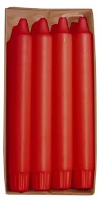 Produktbild von Kronkerzen Ø 2,4 cm · 20 cm rot aus 100 % Stearin