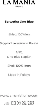 Obrázek produktu pro Lněné modré ubrousky