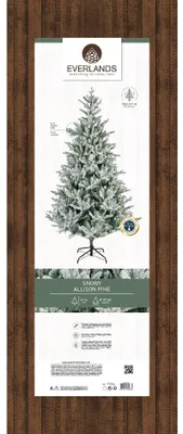 Productafbeelding van Allison kunstkerstboom dia. 127-H210 cm groen/wit Everlands