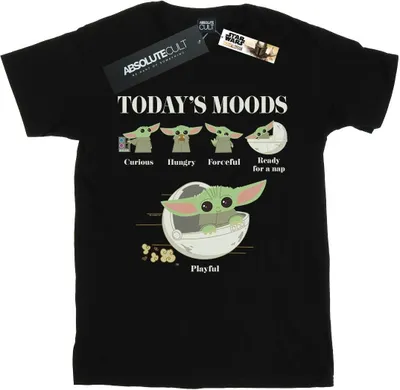 Image de Star Wars - "The Mandalorian The Child Moods" T-shirt pour homme BI47180 (3XL) (Noir)
