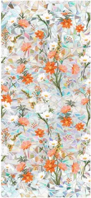 Zdjęcie produktu dla Folia okienna z efektem 3D, imitująca szkło hartowane, o wymiarach 43 x 100 cm, z ochroną przed promieniowaniem UV, idealna do domu i biura