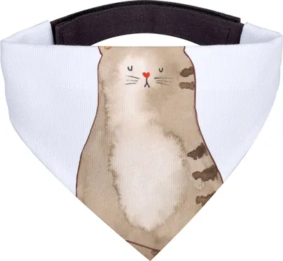 Produktbild von Mr. & Mrs. Panda Schal Für Hunde Katze Sitzen - Weiß - Geschenk, Tuch, Bandana, Katzen, Cat, Halstuch, Hundehalstuch, Cats, Hund, Herz