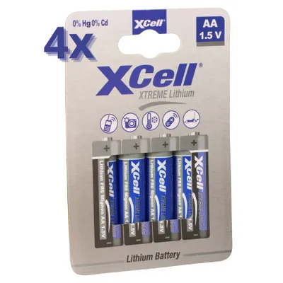 Produktbild von 16x XTREME Lithium Batterie AA Mignon FR6 L91 XCell 4x 4er Blister