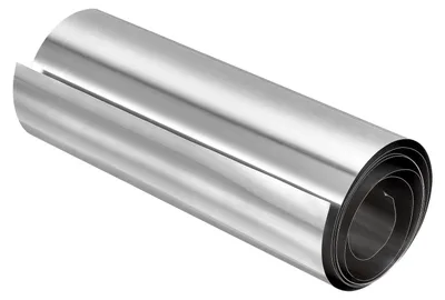 Edelstahlfolie 0,2 mm x 150 mm x 1 m, silber, poliert