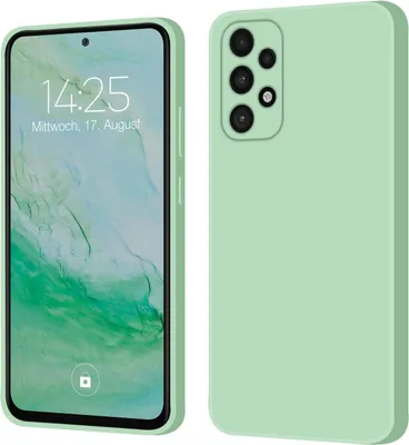 Produktbild von Hülle für Samsung Galaxy A72 Case Cover Bumper Silikon Softgrip Schutzhülle Farbe: Türkis