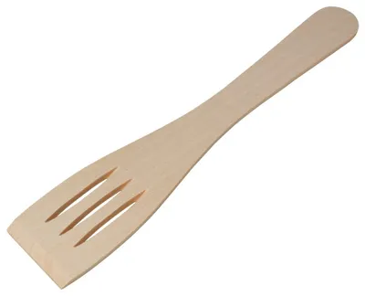 Produktbild von Pfannenwender Pfannenheber Bratenwender Steakheber Schlitzen Holz Buche 25cm